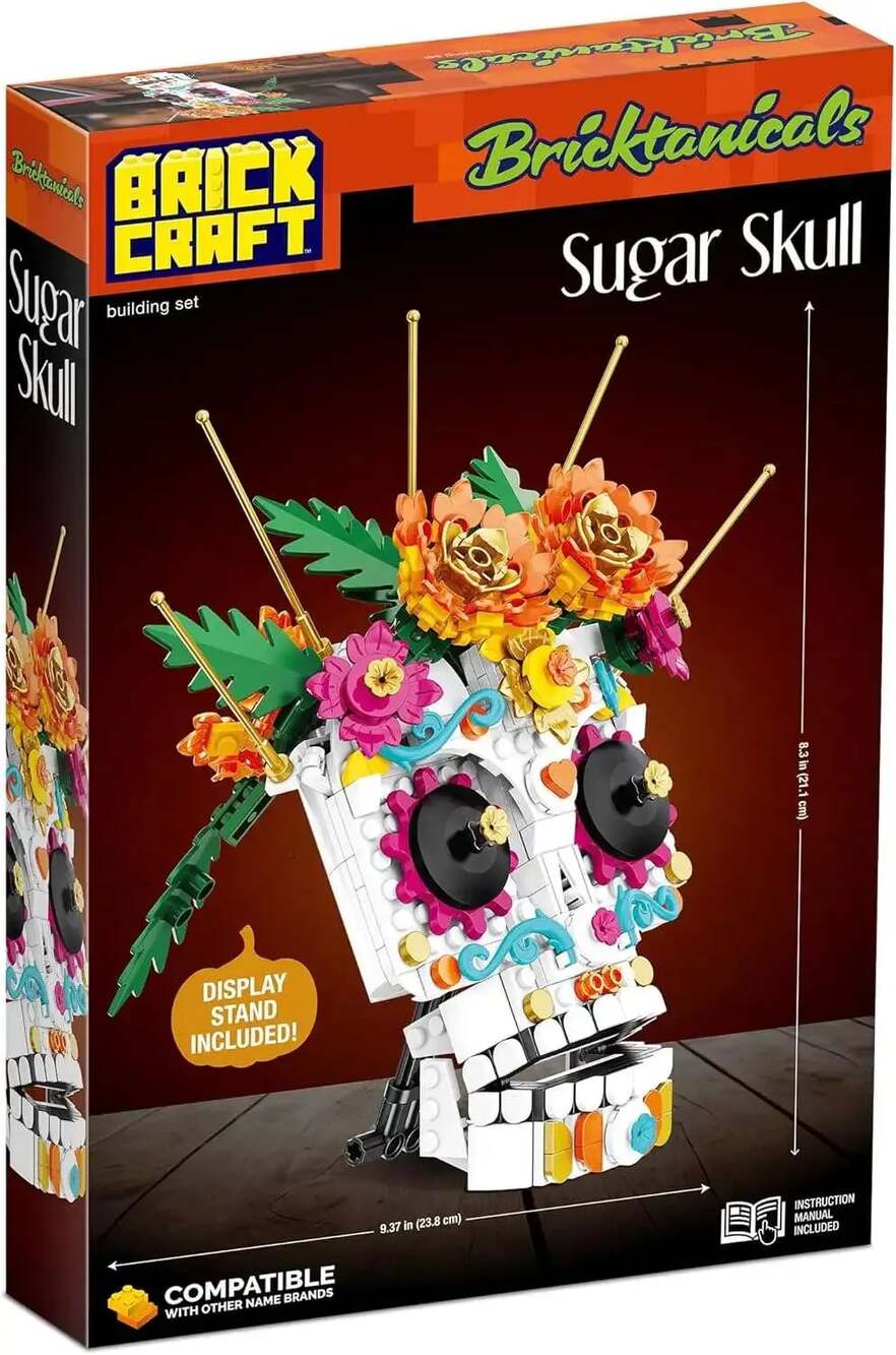 Brick Craft Bricktanicals Sugar Skull Building Set